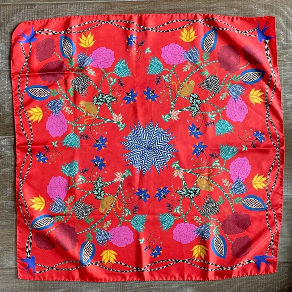 Sandro 26” Silk Scarf Limited Edition Chinese New Year 2016- Year of the Monkey